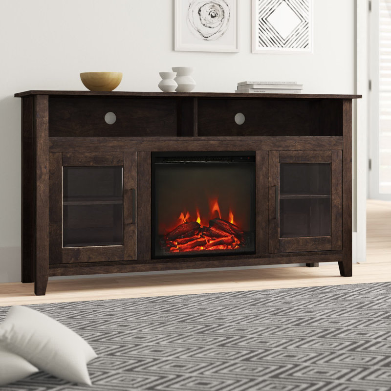 Zipcode Design™ Kohn TV Stand for TVs up to 65" with Fireplace Included